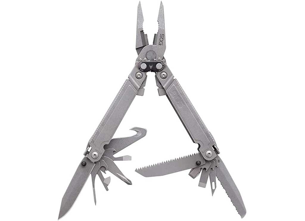 SOG SOG-PA3001-CP PowerAccess Assist Full-Sized Multi-Tool 21 Tools Stone Wash