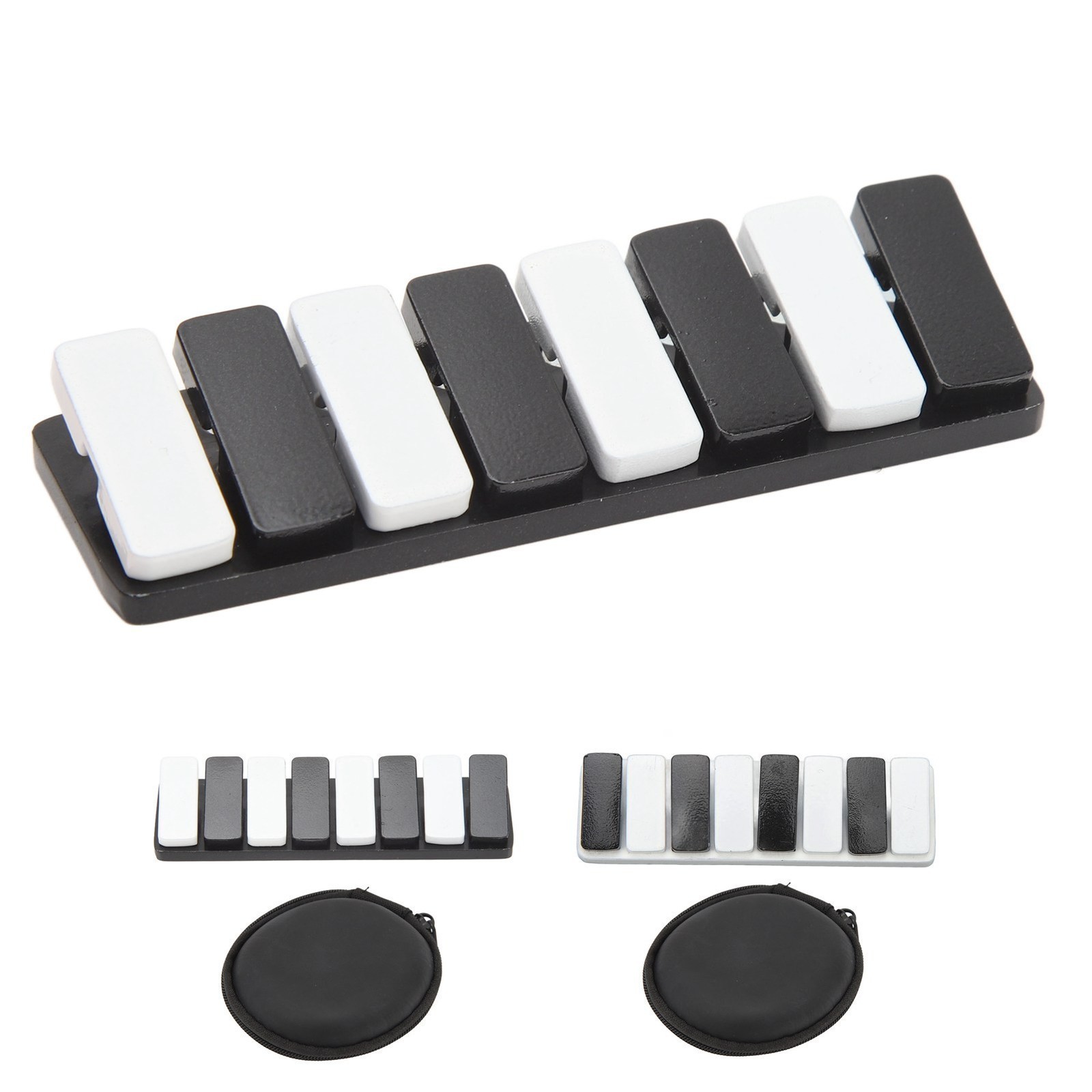 Piano Key Haptic Clicker Toy Zinc Alloy Adult Office Portable ADHD Slider