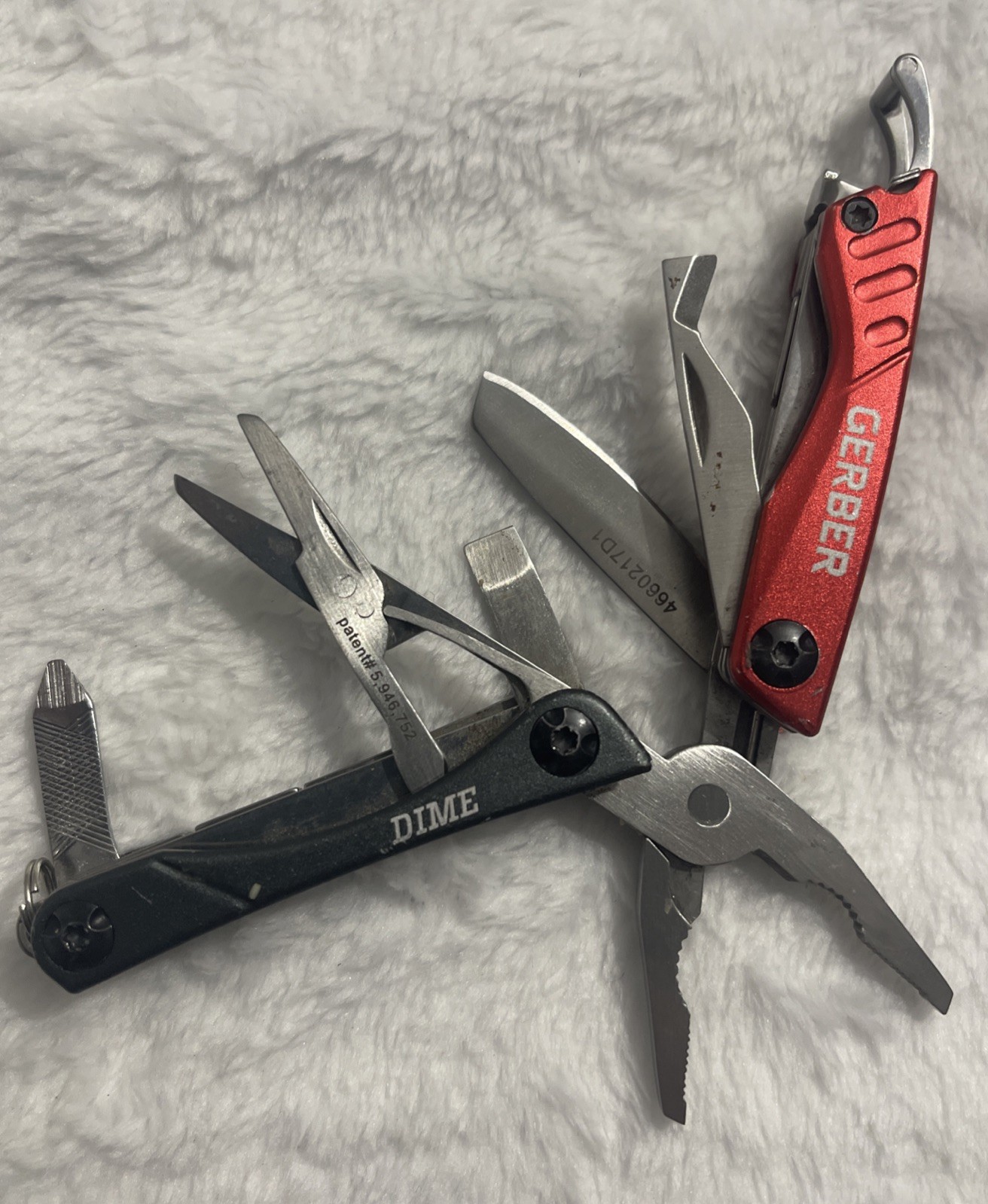 Gerber Dime Mini Keychain Butterfly 10-in-1 Multitool / Black in Great Condition