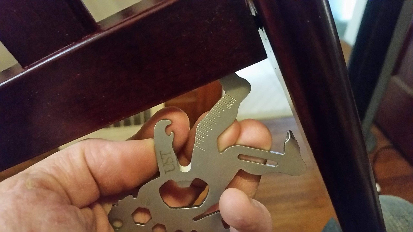 Sasquatch Pocket Multi Tool with Carabiner Stainless Steel 8 in 1 Travel Safe