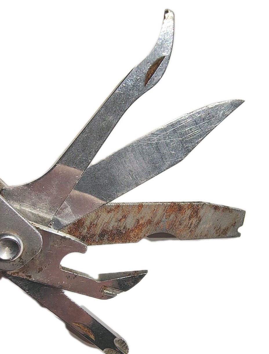 Vintage 90s Schrade USA Tough Tool Folding Multi-Tool Pliers (See Description)