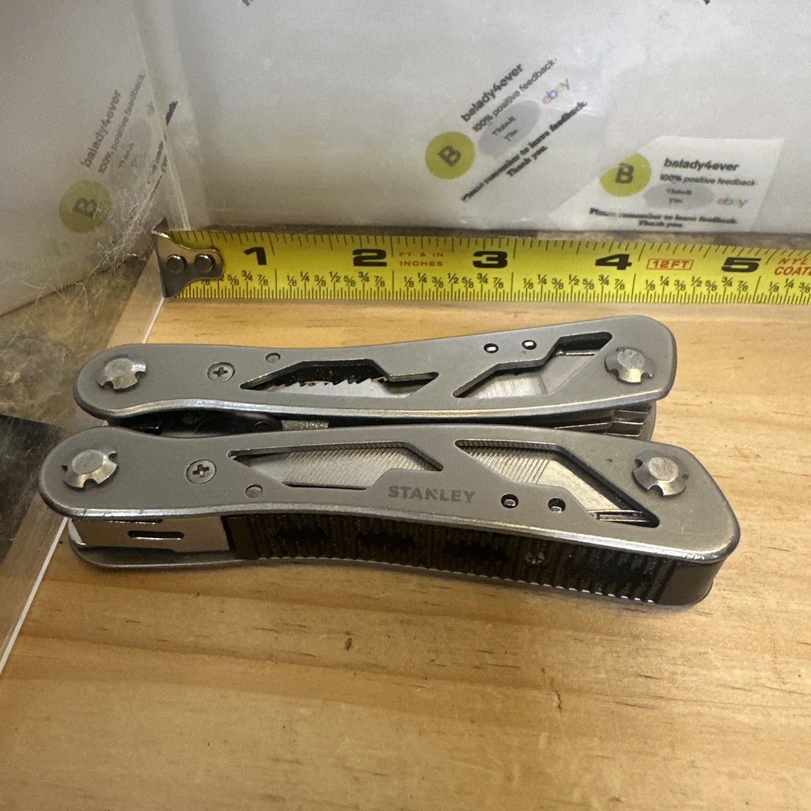 Stanley 12-in-1 Multi-Tool Pliers Pocket Knife Saw File Screwdriver EDC Gear