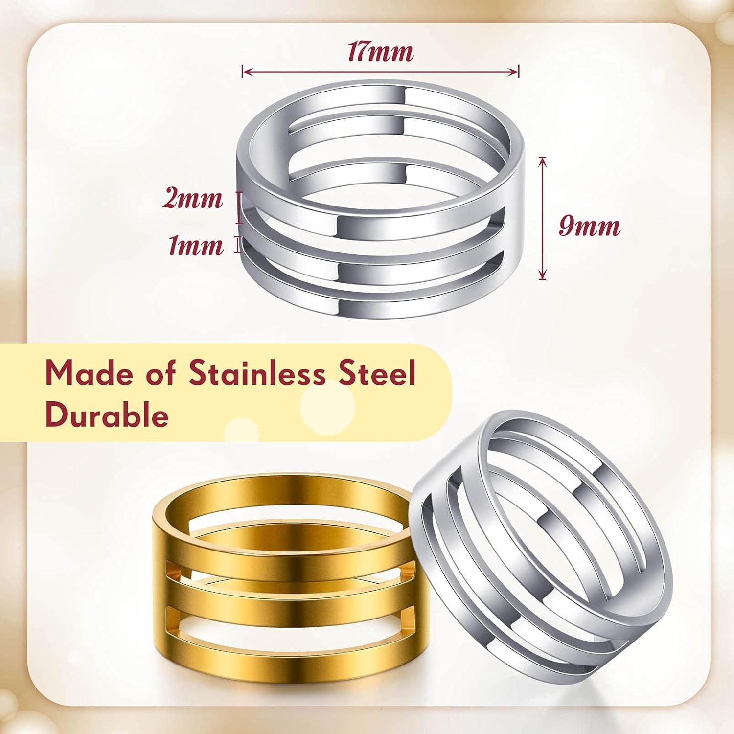 Exquisite 2-Piece Jewelry Ring Opener Set – Durable & Fashionable Design