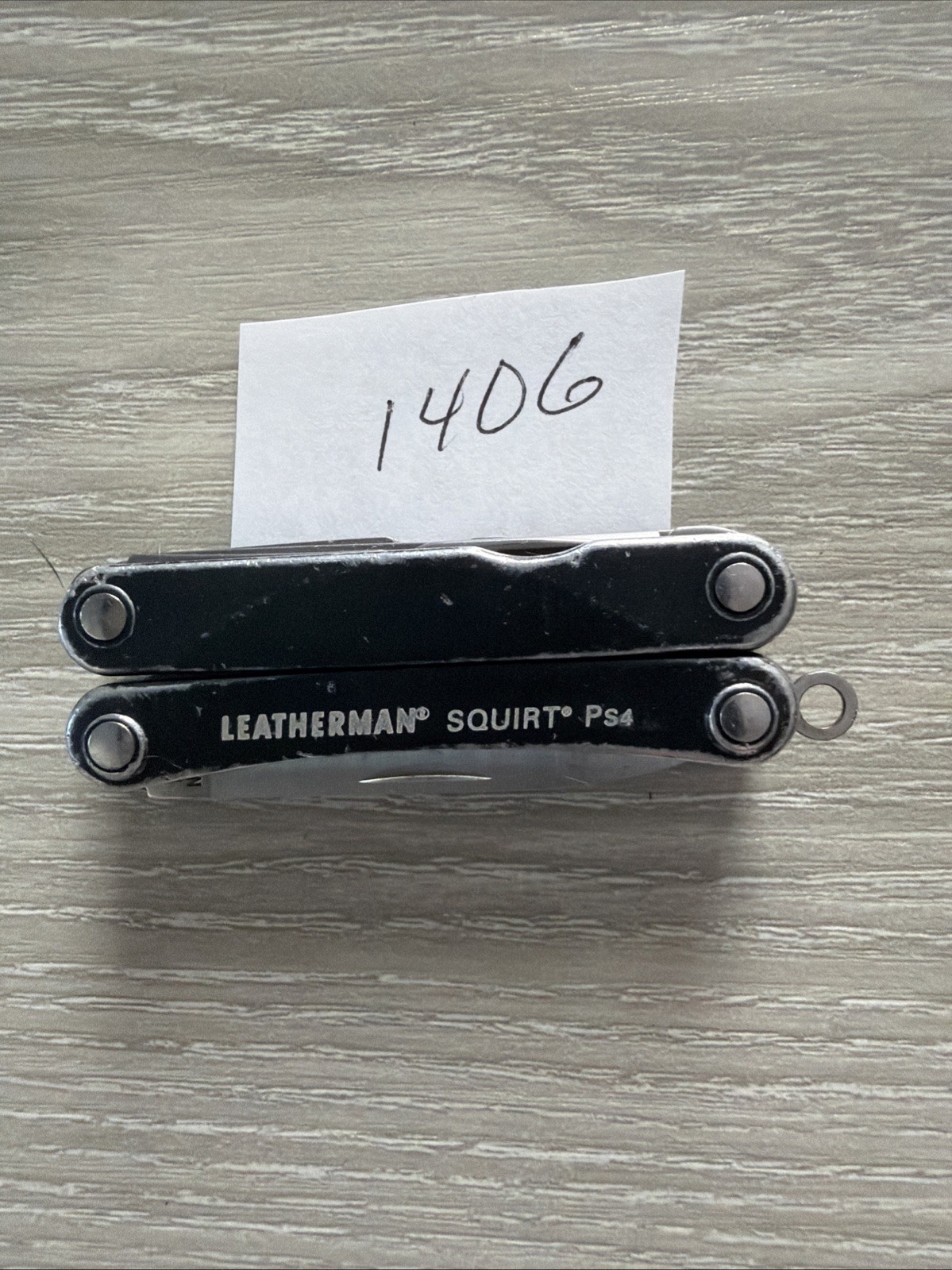 Leatherman Squirt PS4 MultiTool Plier Scissors Knife File Black Matte No Keyring