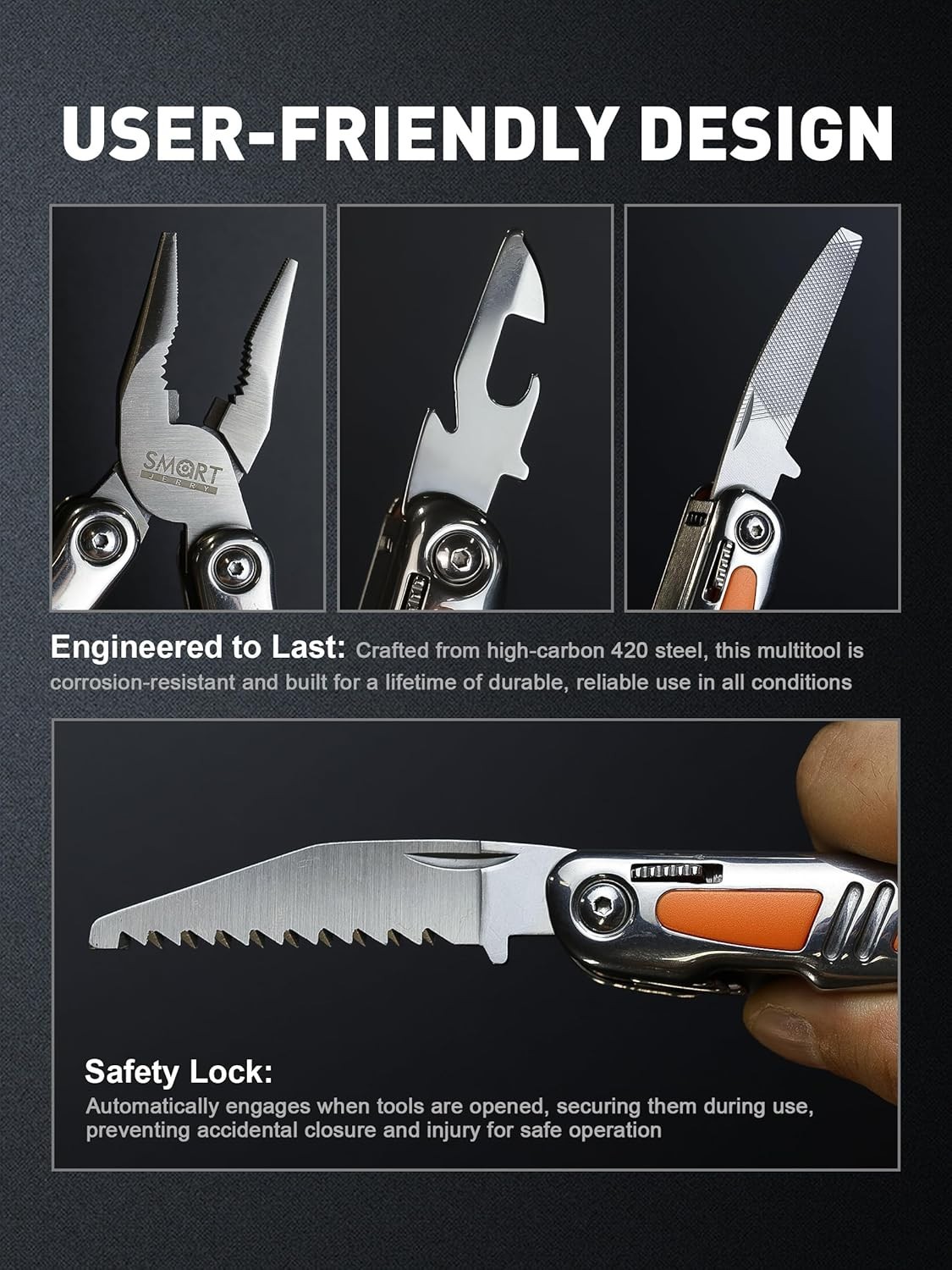 14-in-1 Stainless Steel Multitool Pliers with Sheath | Perfect for Camping