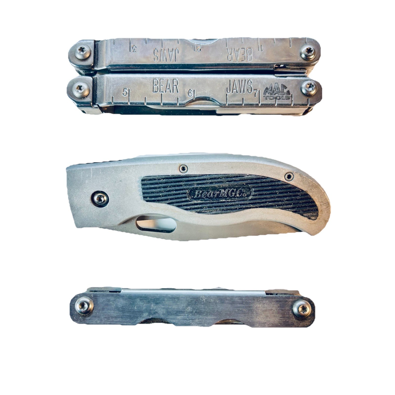 Bear Multitool Liner Lock With Belt Clip Small Custom Multitool