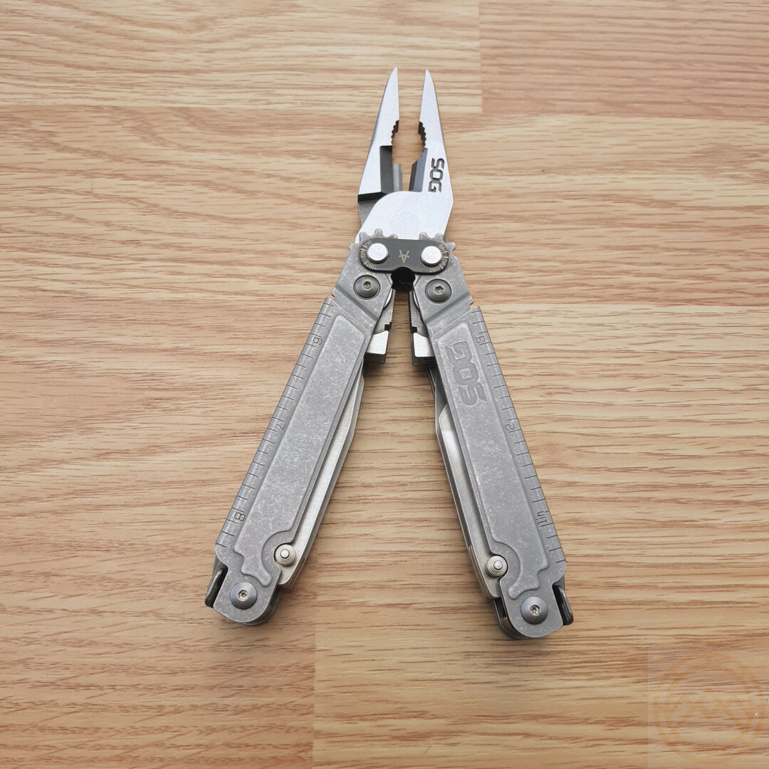 SOG PowerAccess Assist SW Pliers Ruler Awl Wire Cutter/Crimper Drivers Openers