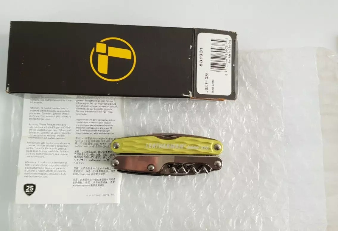 🔥 Leatherman Juice XE6 Moss Green Collectable Retired Rare 18 Tools New in Box