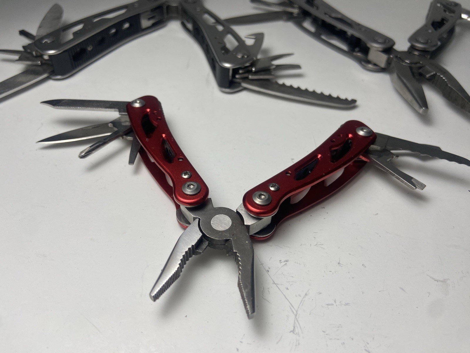 Lot of 3 Stanley Multi Tool Knives Pliers Saw Screwdriver Camping Work Hunting