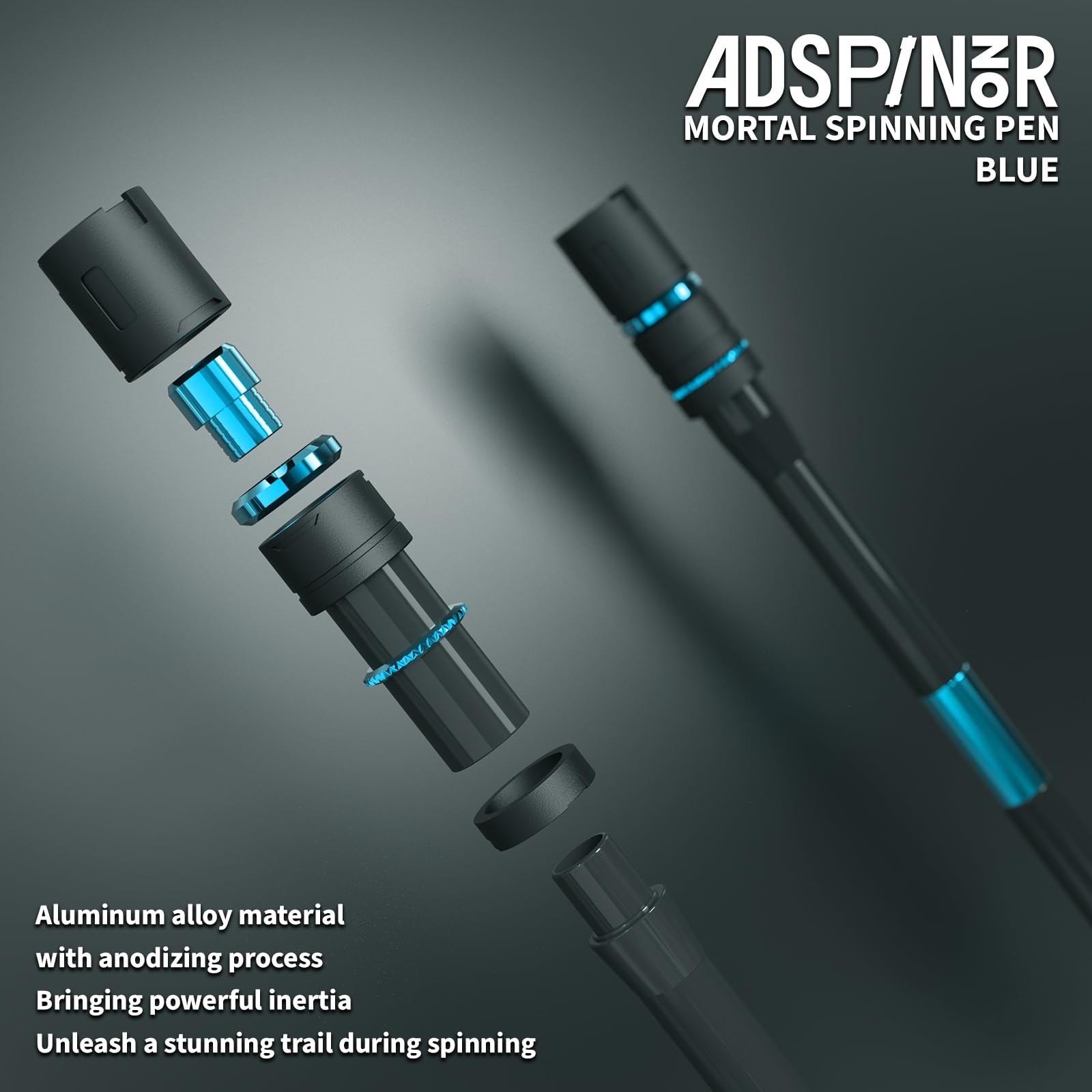Mr. Nope Weighted Mortal Spinning Pen Mod Advanced Trick Spin Pen for Precisi…