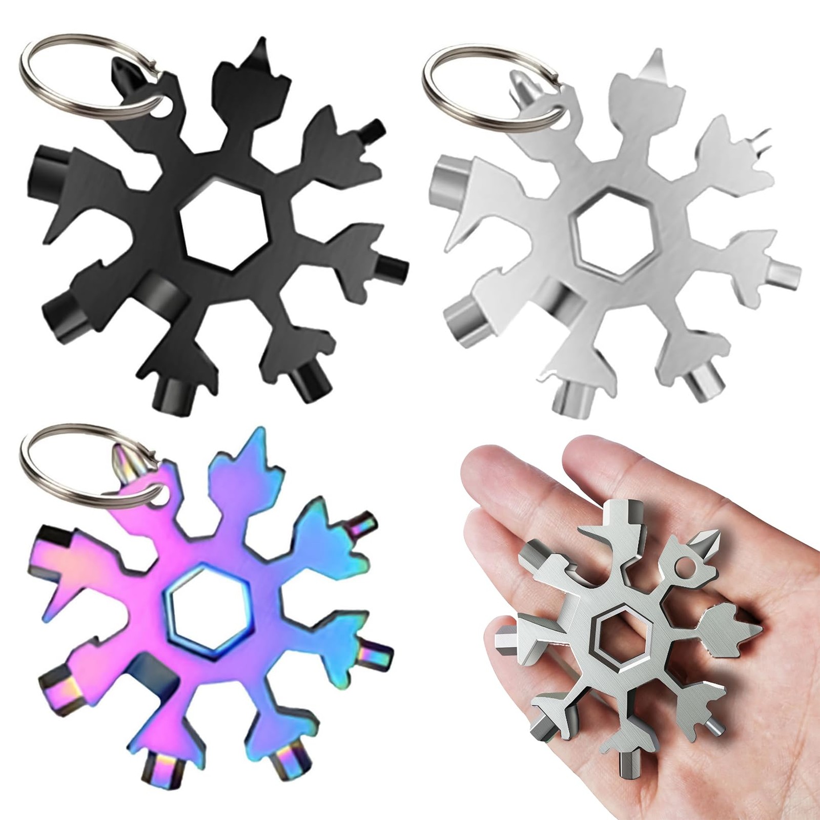 3 Pack Snowflake Multitool 18In1 Original Gift for Men, Practical…