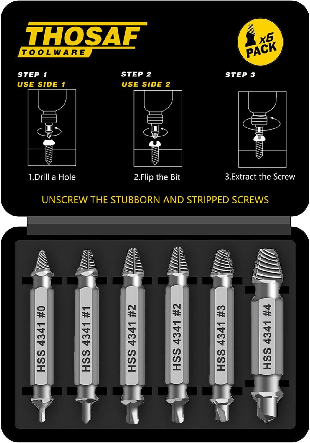 Gifts for Men, Damaged Screw Extractor Set,Fathers Day Gifts for Dad from Daught