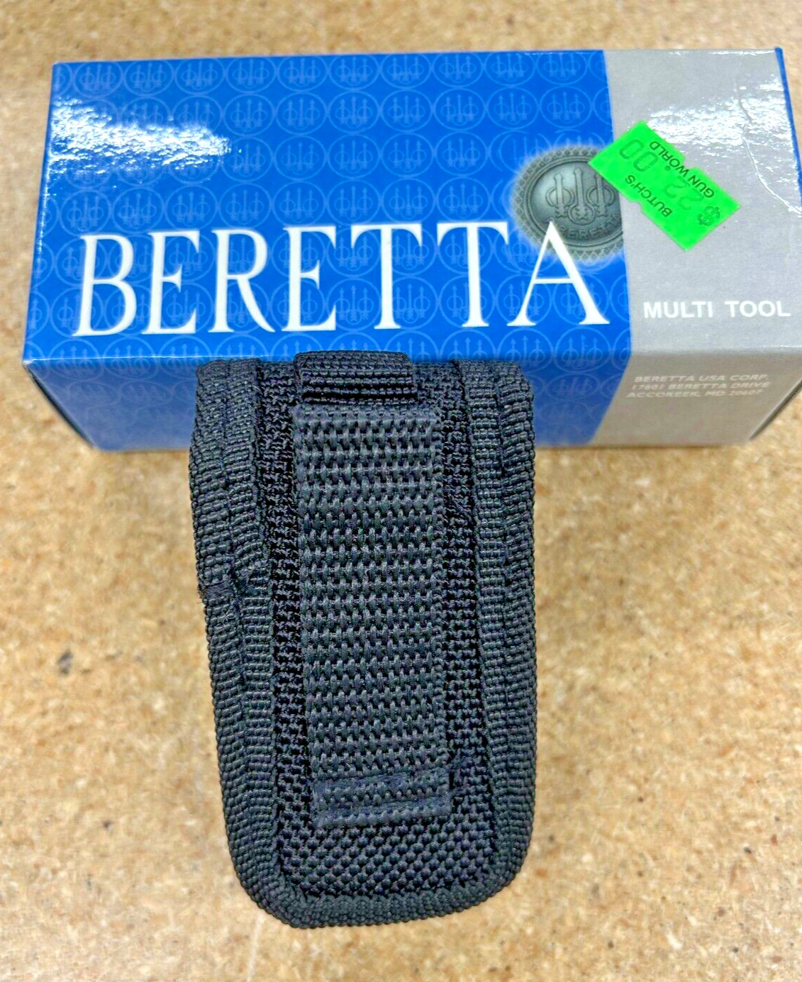 Beretta Multi-Tool New Pocket Tool with LED JK81OAO2 W/Belt Sheath