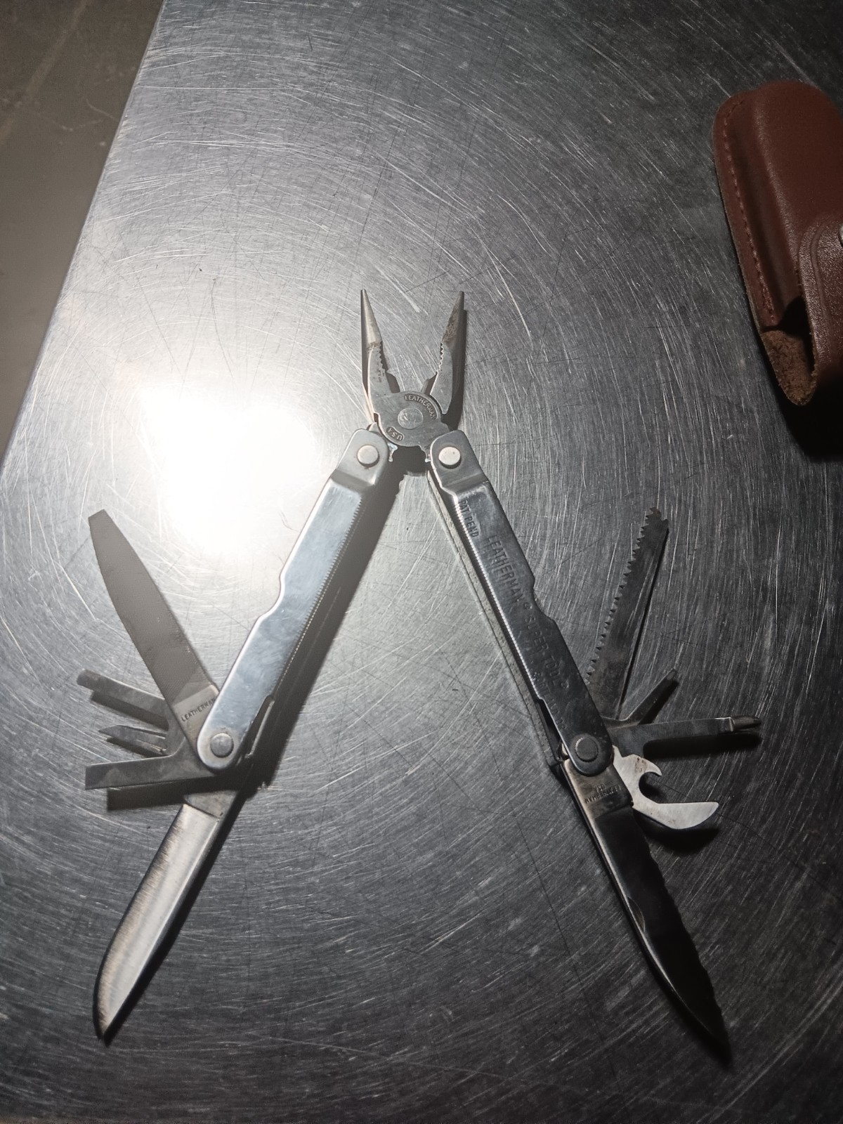 Leatherman Tool, USA ,with leather case
