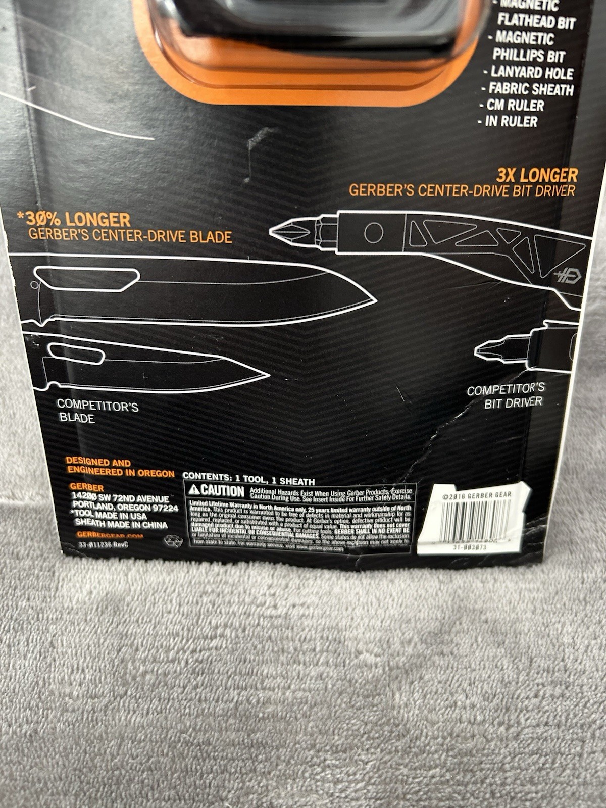 Gerber 31-003073N Center-Drive Multi-Tools New Center-Drive USA With Sheath