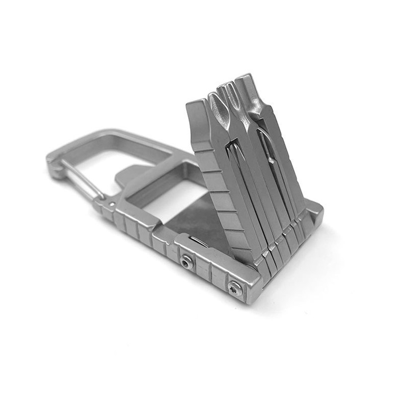 Outdoor Stainless Steel Multi Tools Card Bottle Opener Keychain EDC LittleHelper