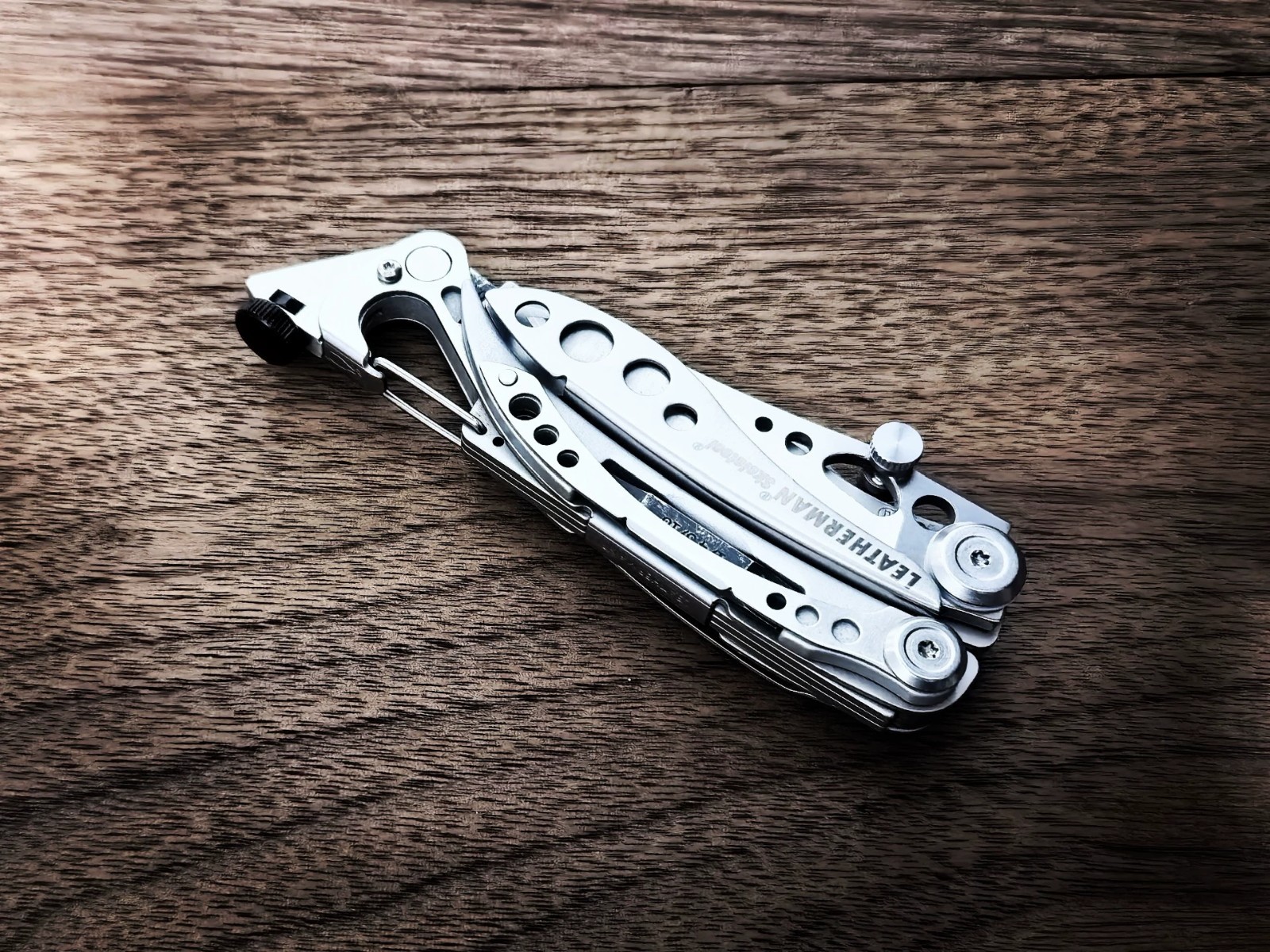 2-in-1 T-Shank Saw Holder & Hammer Tail Cap for Leatherman SKELETOOL – Stainless
