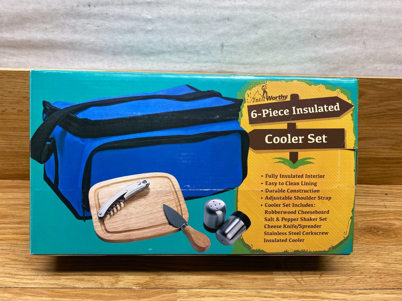 Trail Worthy 6 Pieces Outdoor Camping Thermal Cooler Soft Bag W/ Accessories Set