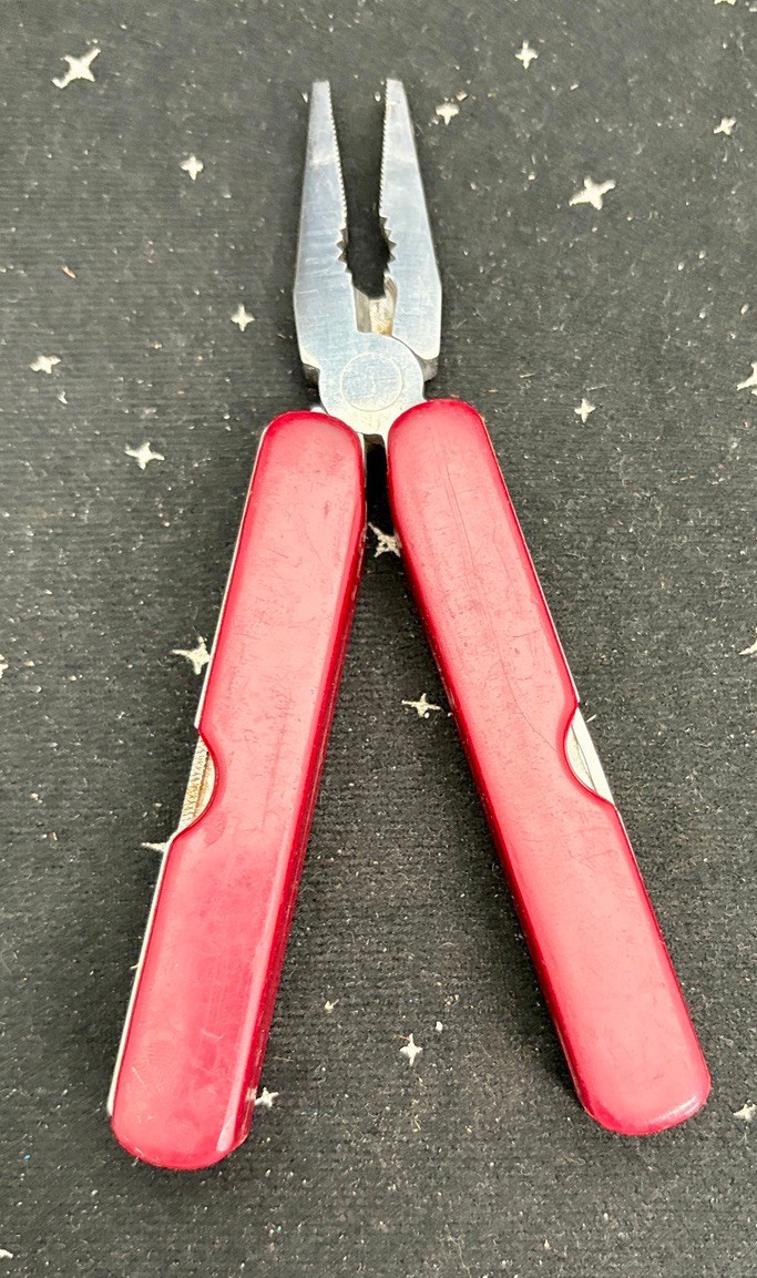 Vintage South Band 9n1 Multi Tool Folding In Red Case Pliers,Knife ETC China