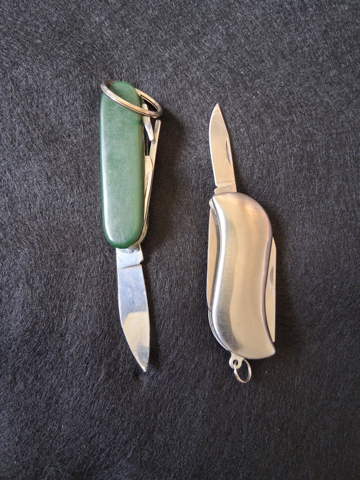 Set of 2 Mini Multitool Keychains Pocket Survival Tool Stainless Steel
