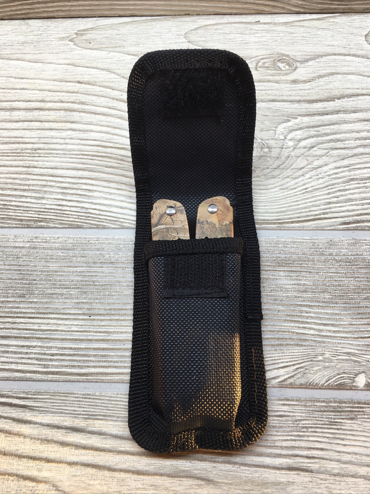 Ozark Trail Multi-Tool with Sheath Camo 12-in-1, Pliers, Wire Cutter, Knife Gift