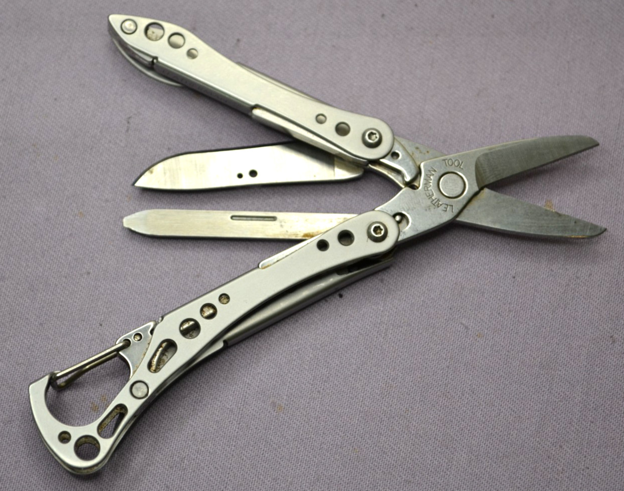 OEM Leatherman Style CS Black Stainless Multi-Tool Knife Discontinued USA–Great