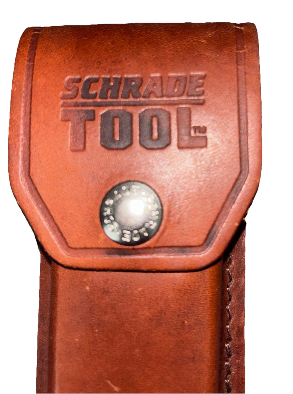 Schrade Tool Brown Leather Sheath (No Knife) Excellent Multi Tool Pouch