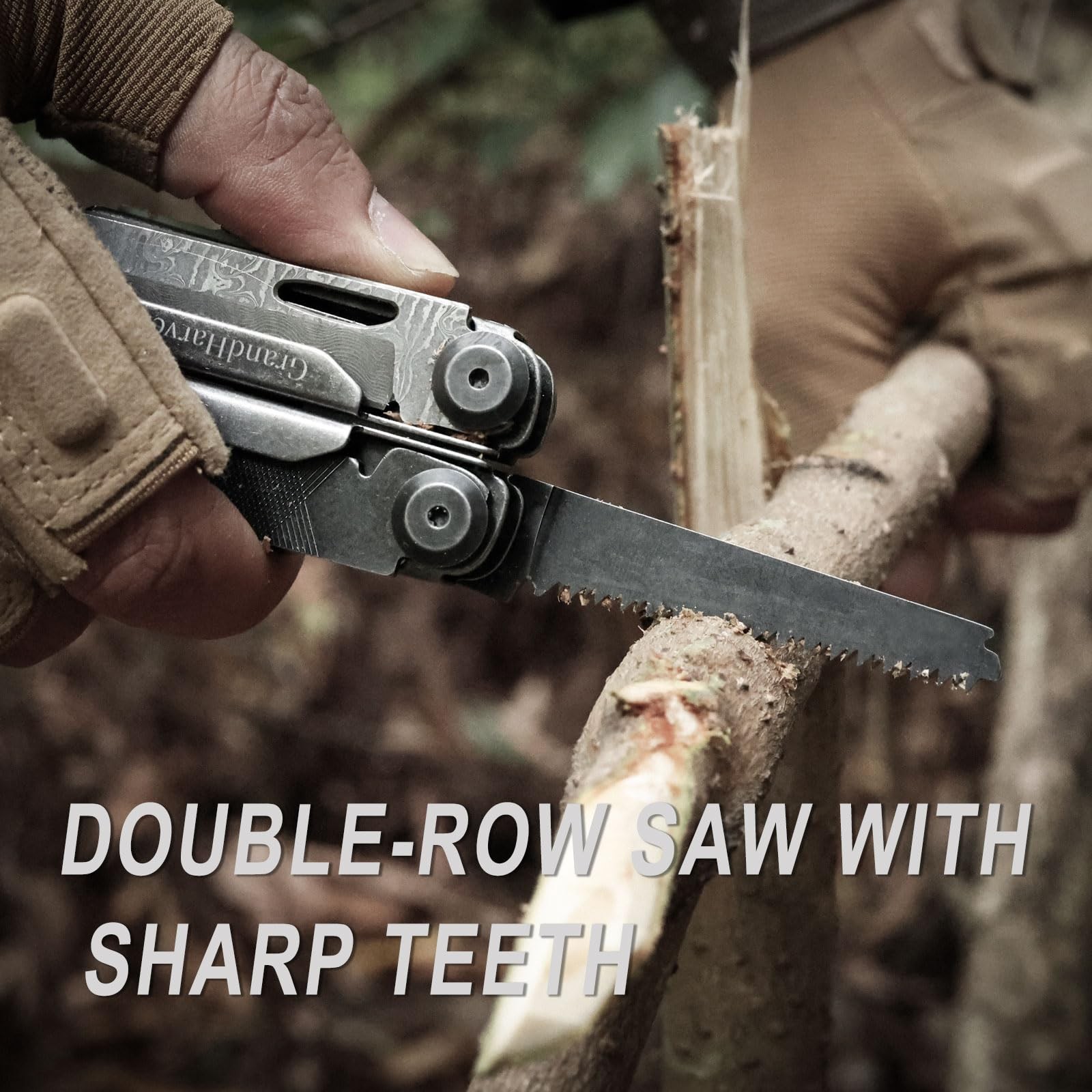 Multitool, 25-in-1 Spring Loaded Pliers Multi Tool, Each Tools with Safety Lo…