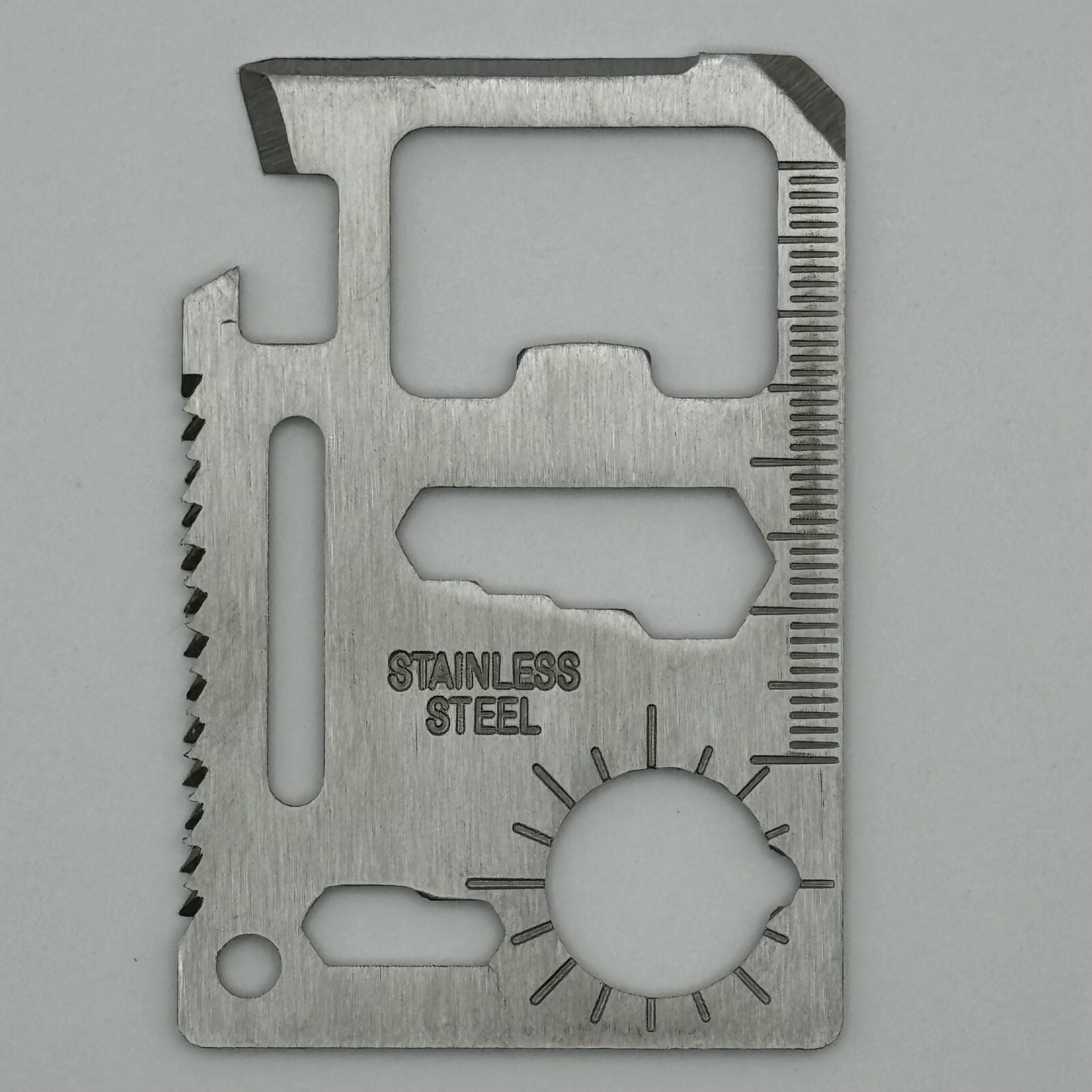 11-IN-1 Multi Function Survival Pocket Card Tool Outdoor Emergency Gear