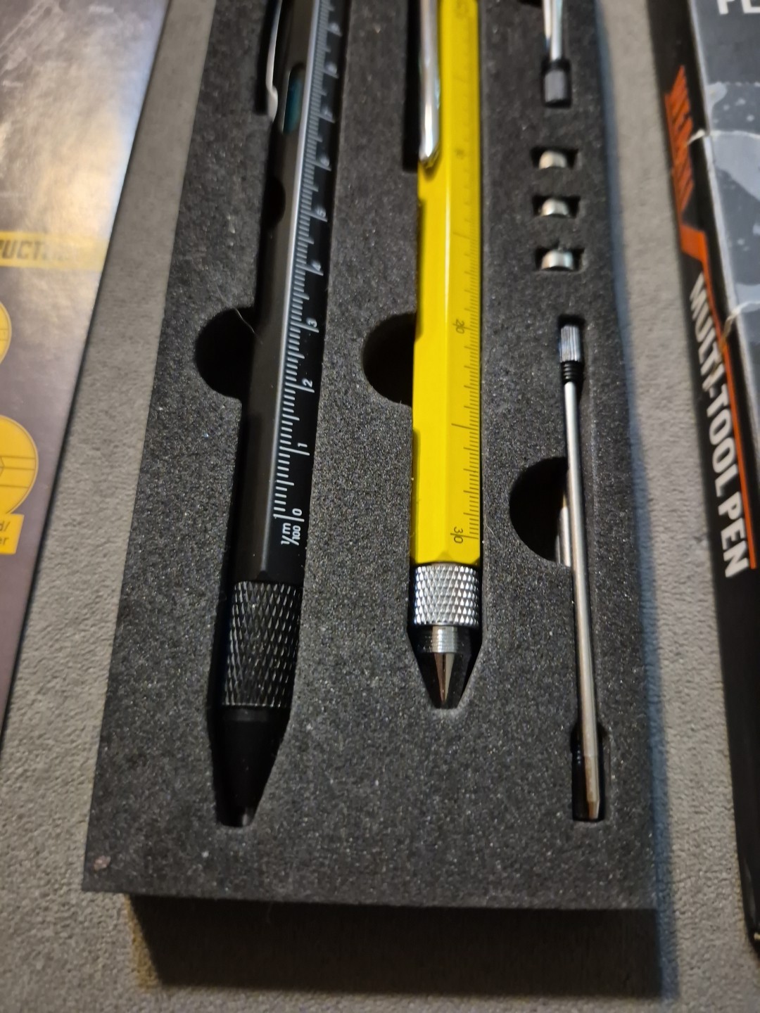 Multi Tool 9 In 1 W/Batteries Pen Stylus Screwdriver Light Level Ruler 2 Pack