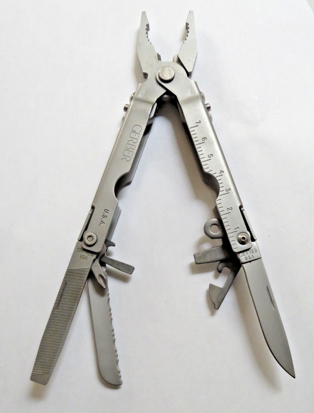 Vintage Stainless Gerber MP600 Blunt Nose Multi Plier Folding Tool No Plastic