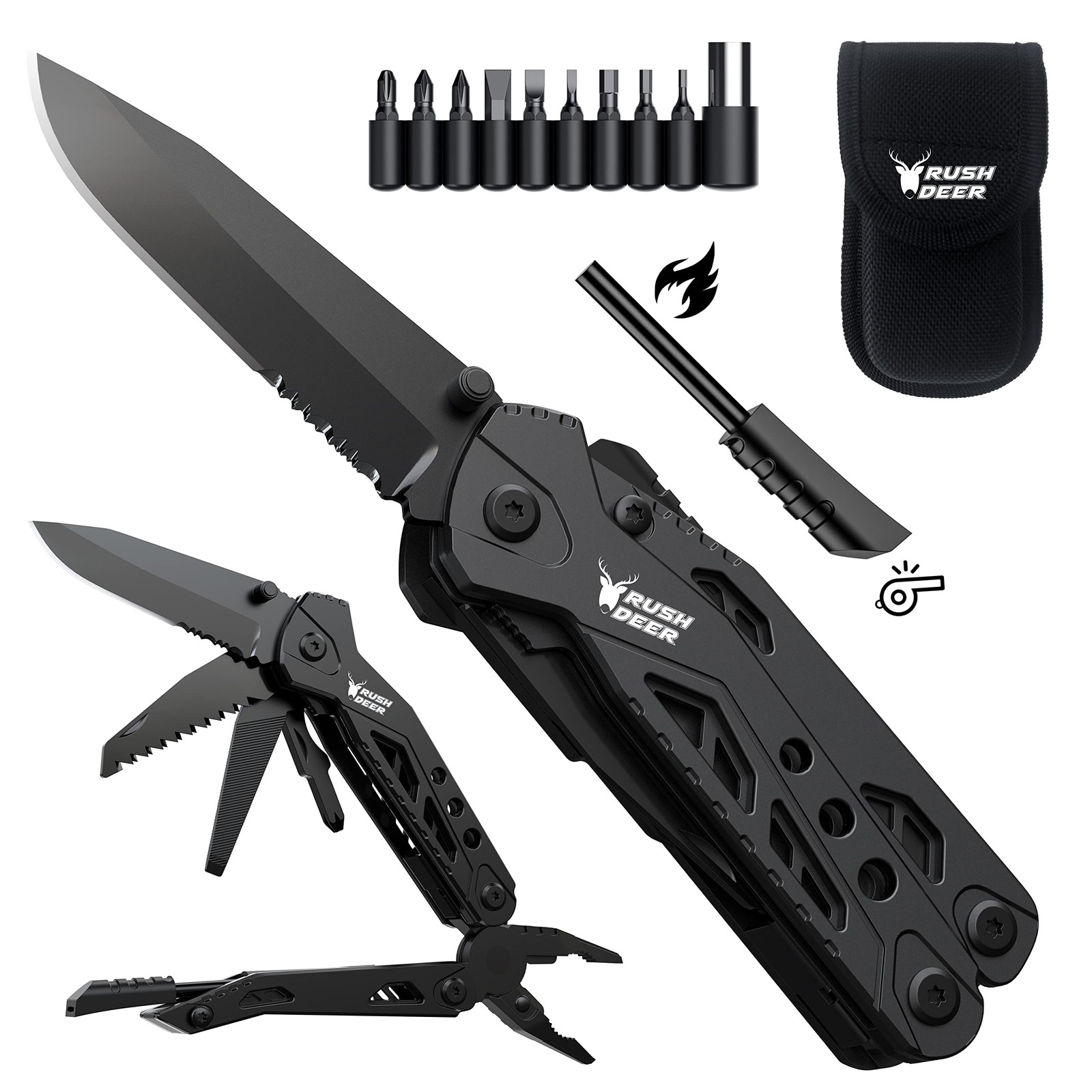 Pocket Knife – Folding EDC Multitool for Men, Small and Versatile Camping, Fi…