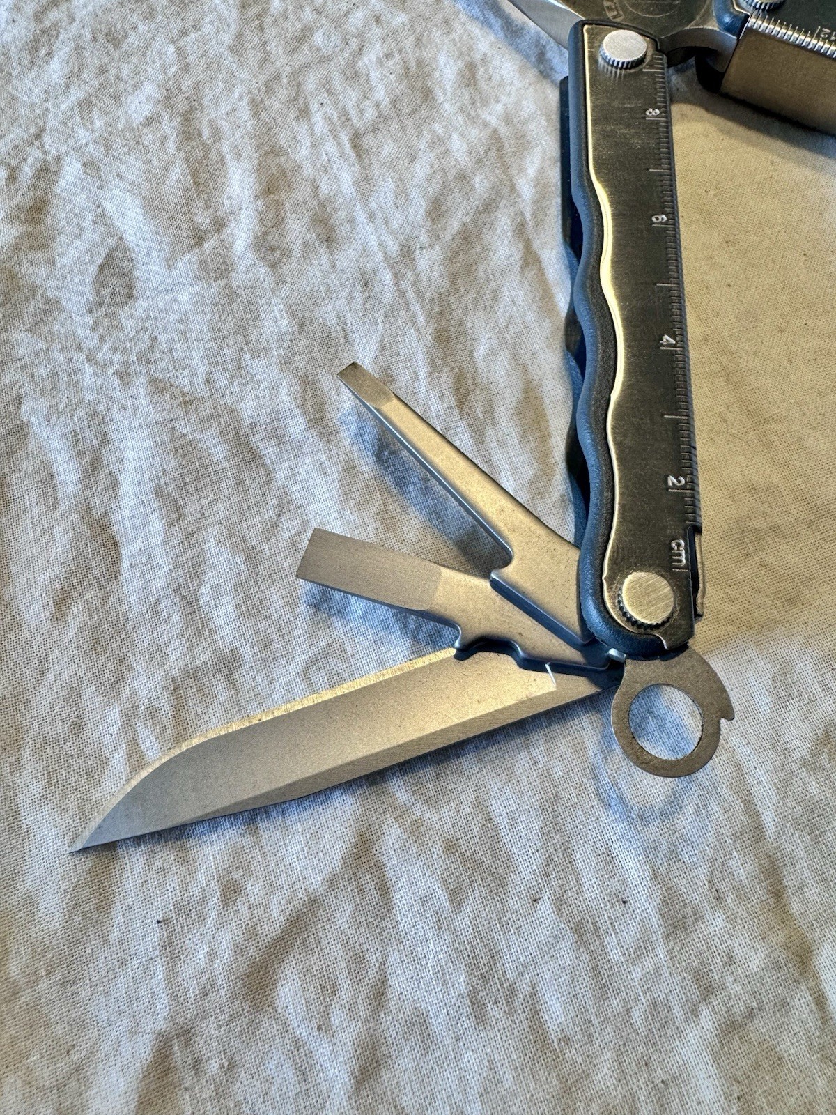 Leatherman Kick Multi Tool w/ Black Leather Sheath Used Good Condition