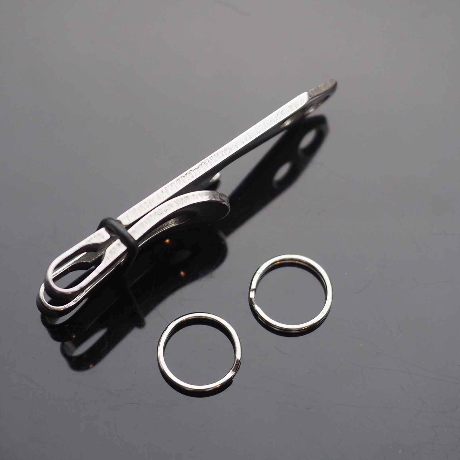 Money Clip & Carabiner Clip Belt Hanger Bottle Opener EDC & Key Rings