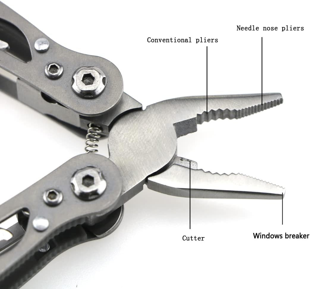Mini Multitool Outdoor Small Pliers,Pocket Multitool Mini Pliers with Knife,Smar