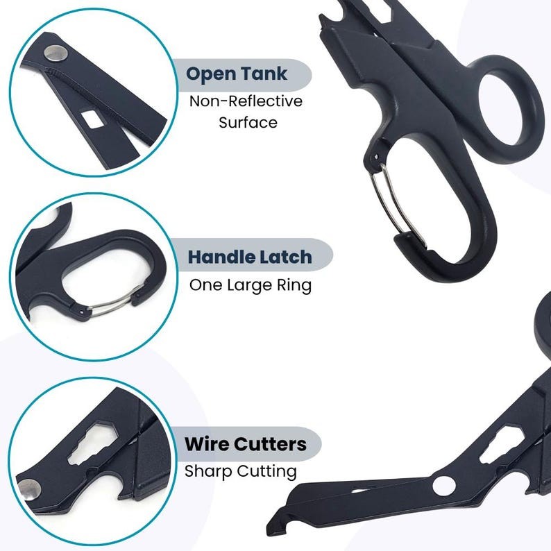Engraved Outdoor Rescue Scissor, Emergency Camping Tool Christmas Gift for Him