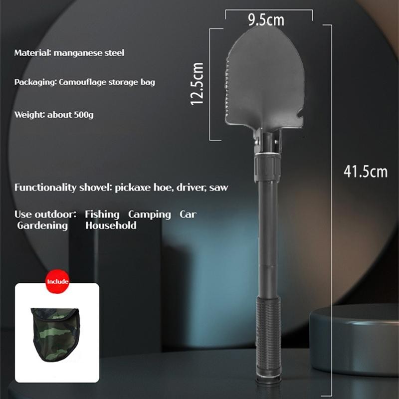 Outdoor Foldable Camping Shovel – Portable Multifunction Hiking Tool