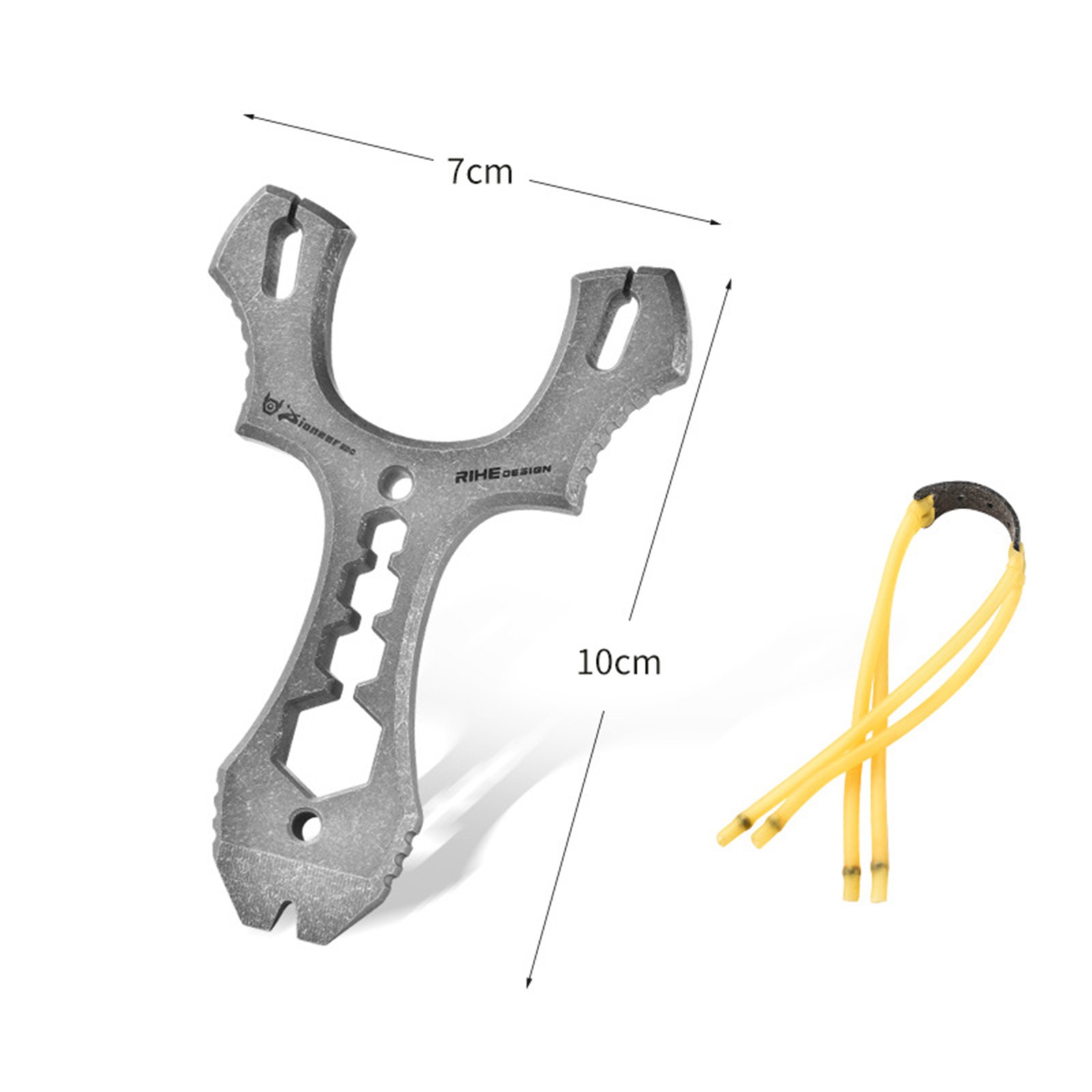 CNC Titanium Alloy Pocket Pry Bar Pendant Mini Crowbar Opener Keychain Multi EDC