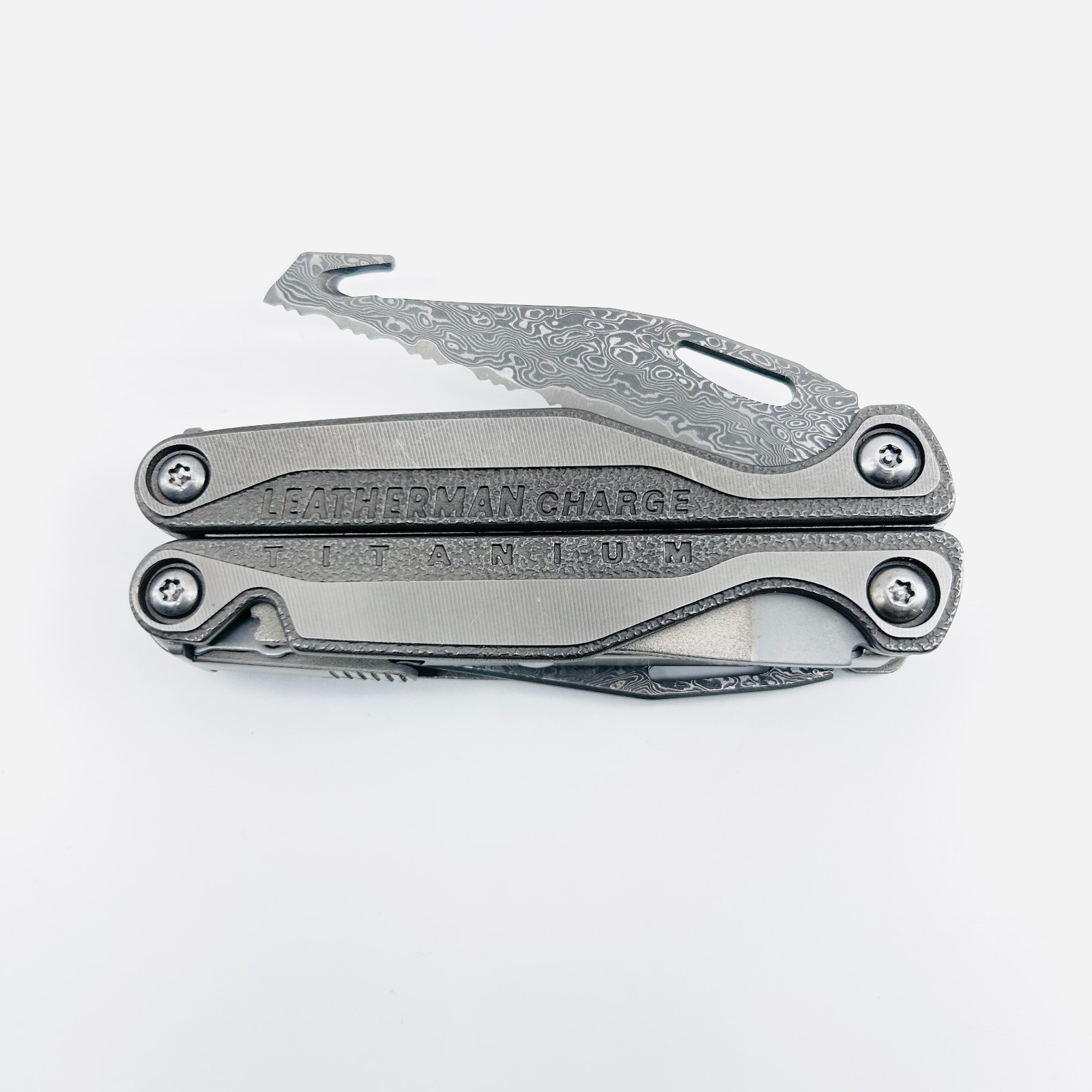[USA STOCK] VG10 Damascus Upgrade Blade for Charge TTI Wave – 60 HRC EDC