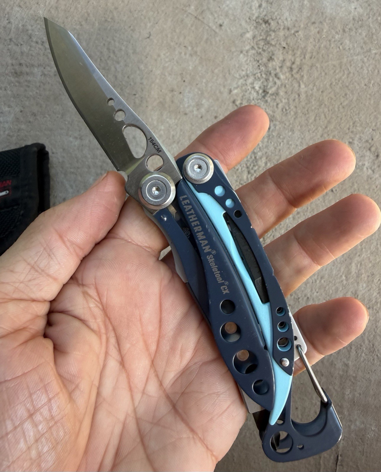 LEATHERMAN SKELETOOL CX & KB NIGHTSHADE MULTI-TOOL & KNIFE IN SHEATH, EXCELLENT!