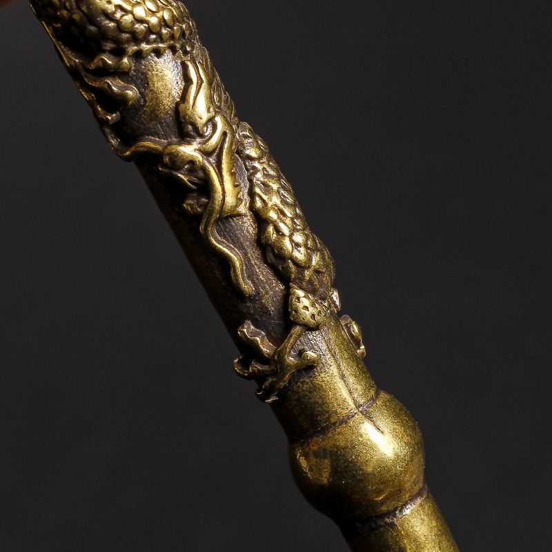 Pure Copper Cigarette Holder Engraved Dragon Copper Cigarette Holder Retro