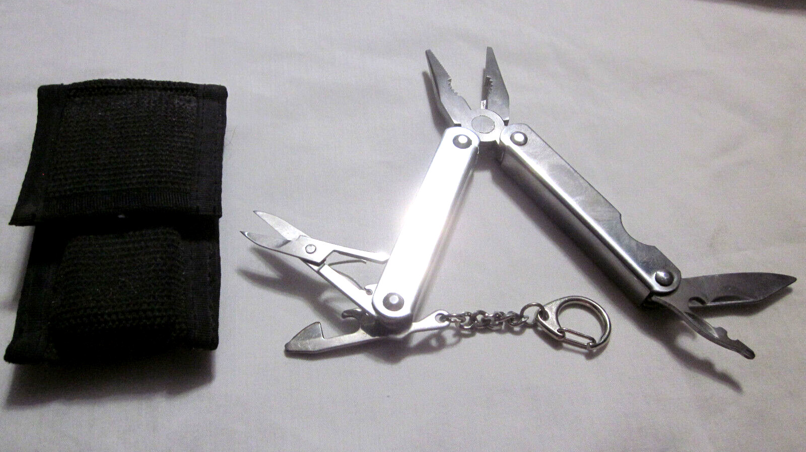MULTI PURPOSE TOOL KEY CHAIN PHELPS DODGE MORENCI INC LOGO NEW WITH CASE