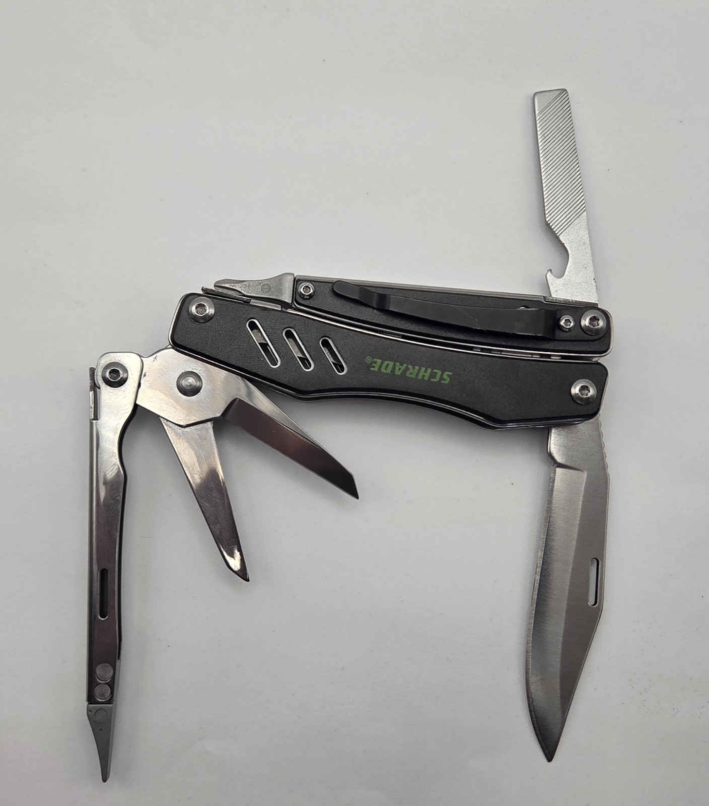 SCHRADE TOUGH TOOL MULTI-TOOL STAINLESS STEEL Excellent Condition