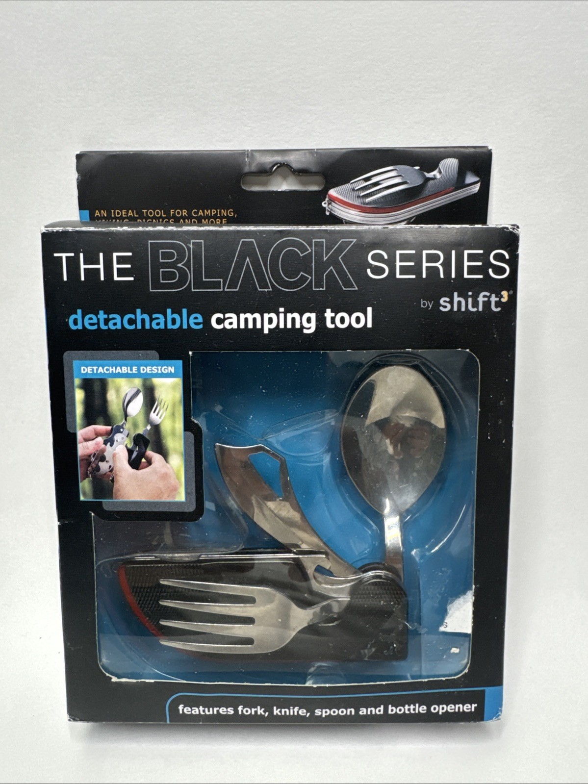 ULTIMATE CAMPER’S TOOL ALL-IN-ONE Spoon, Fork, Knife Bottle Opener CAMPING SURV.