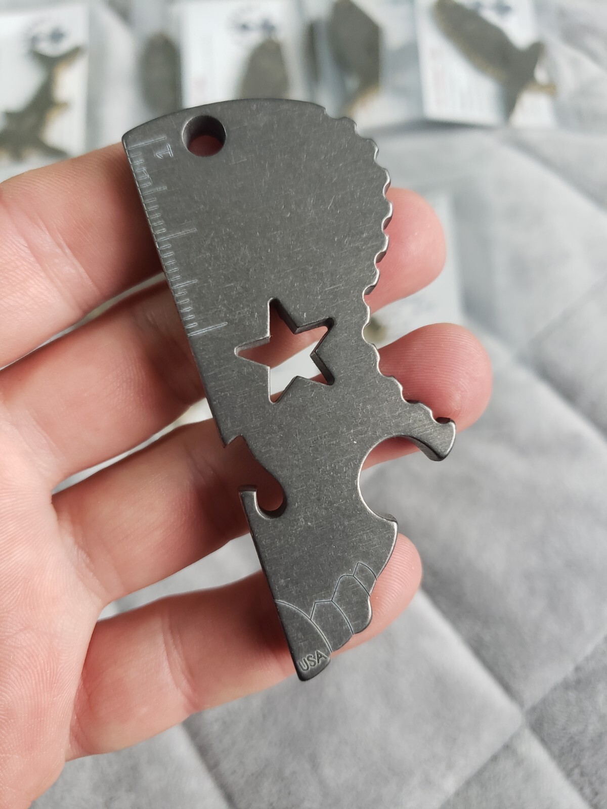 Lion Armory Skull Titanium Pocket Tool Bottle Opener Custom