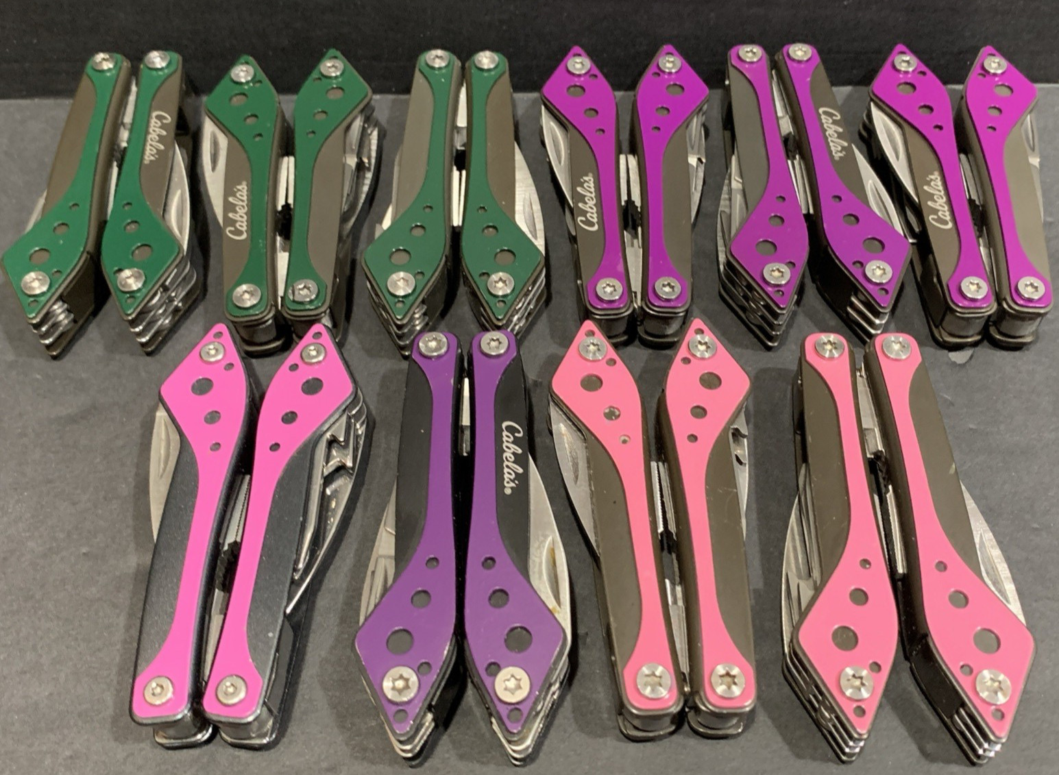 CABELA’S Multi Tool Stainless Tool Knife Cases Lot Of 10 NEW & USED