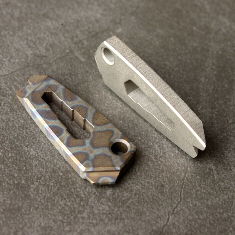 Mini TC4 Titanium Crowbar Pry Bar Underreach EDC Tool Key Keychain Pendant Gifts