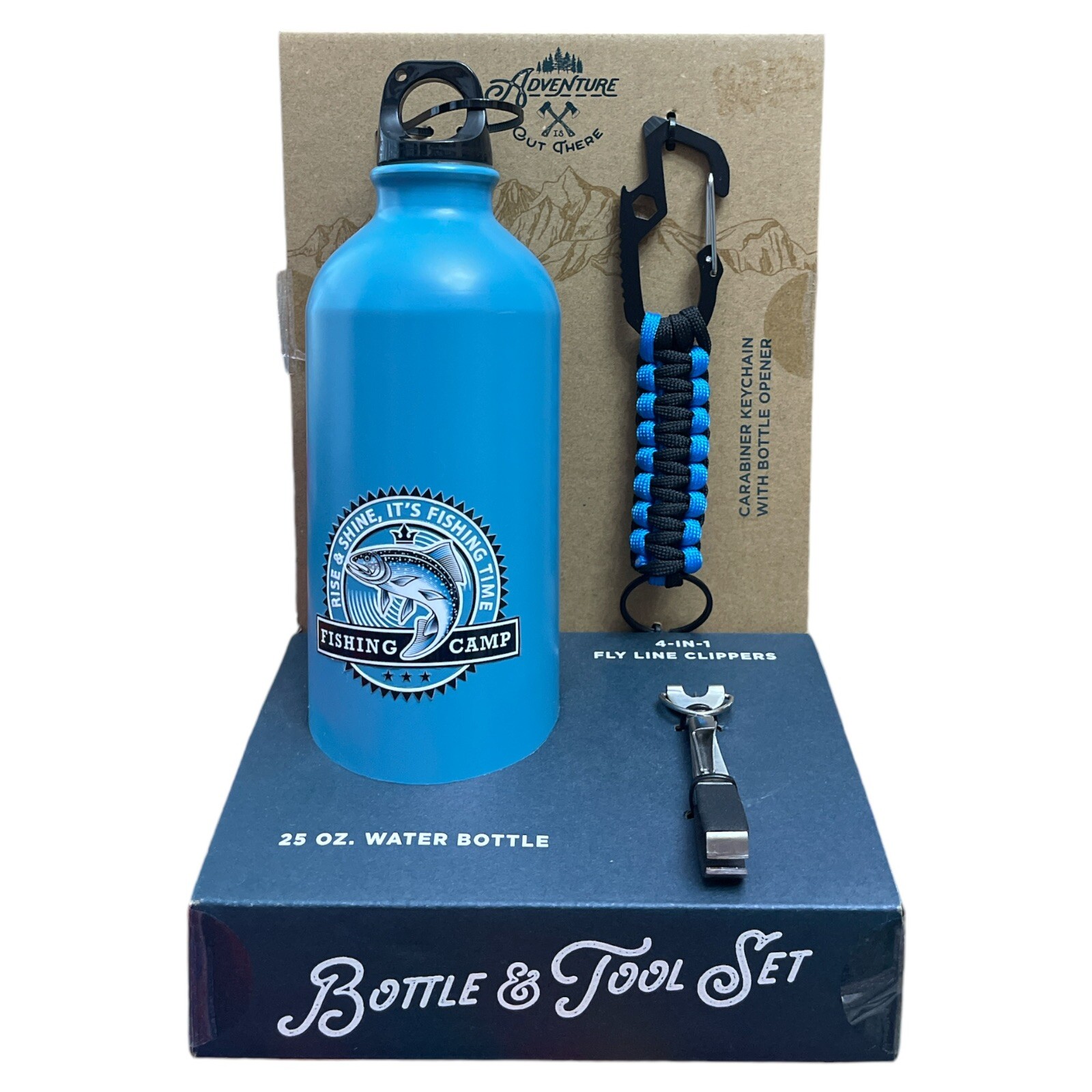 Adventure Water Bottle & Fishing Tool Set