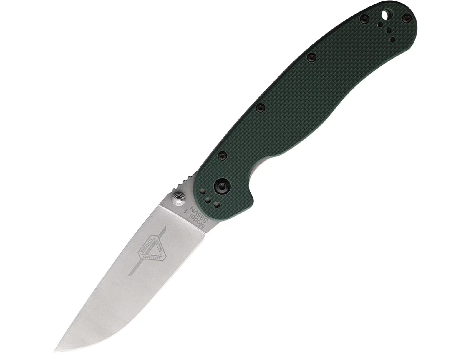 Ontario RAT 1 Pocket Knife 3.6″ Drop Point CPM S35VN Stonewashed Blade G-10