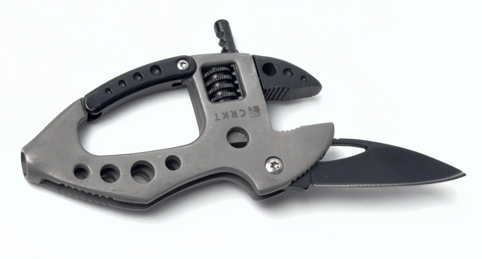CRKT Guppie Multi-Tool Knife Adjustable Wrench Gray Black Stainless Steel
